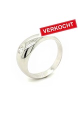 Private Label CvdK Private Label CvdK ring in 18 krt. witgoud met diamant