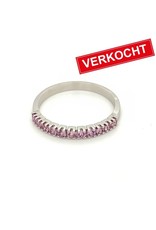 Private Label CvdK Private Label CvdK ring in 14 krt. witgoud met saffieren