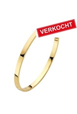 Fjory Fjory geelgouden armband met zilveren kern