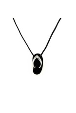 Pavés Shankla by Pavés hanger in 18 krt. witgoud met onyx