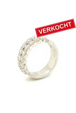 Private Label CvdK Exclusive Private Label CvdK ring in 18 krt. witgoud met diamanten