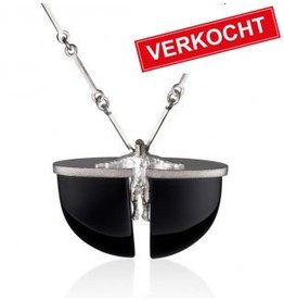 Lapponia Black Ikaros zilveren collier
