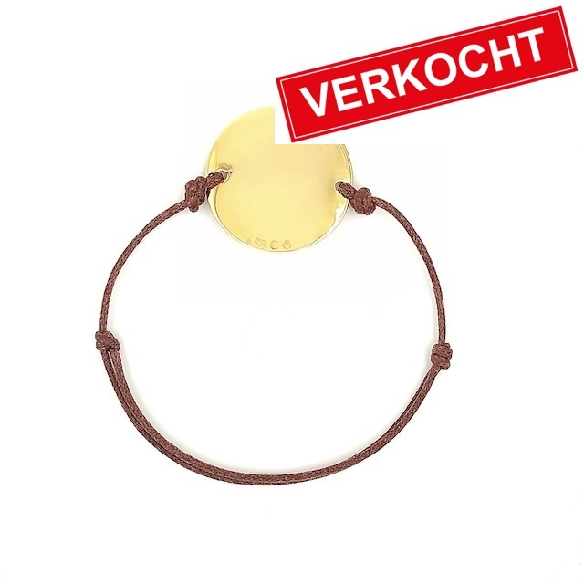 Private Label CvdK Private label CvdK armband met 18 krt. geelgoud