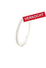 Private Label CvdK Private Label CvdK aanschuif ring in 14 krt. witgoud met diamant