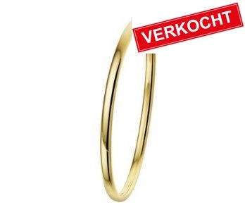Private Label CvdK Private Label CvdK 14 kt. geelgouden armband ovaal profiel 4 mm.