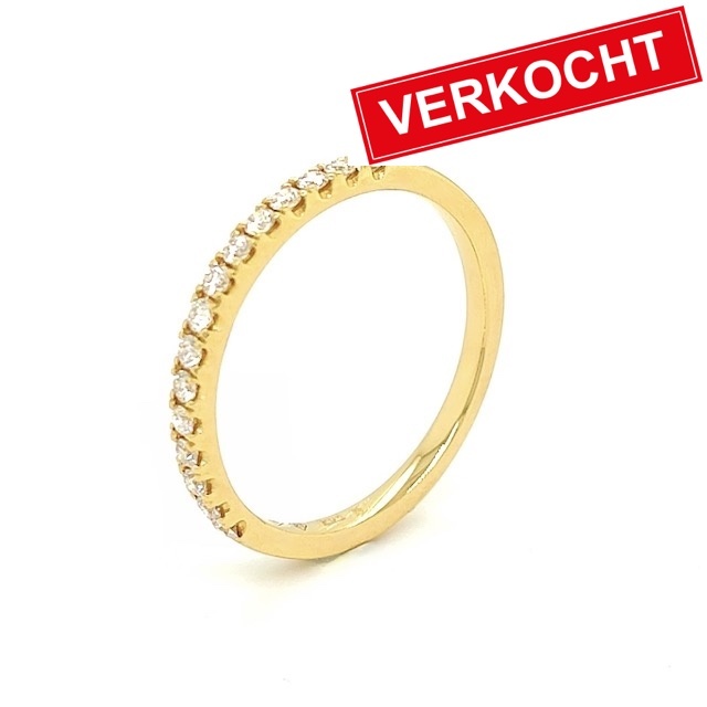 Private Label CvdK Private Label CvdK ring in 18 krt. geelgoud met diamanten