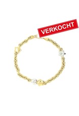Private Label CvdK Private label CvdK armband in 18 krt. geel- en witgoud met diamanten