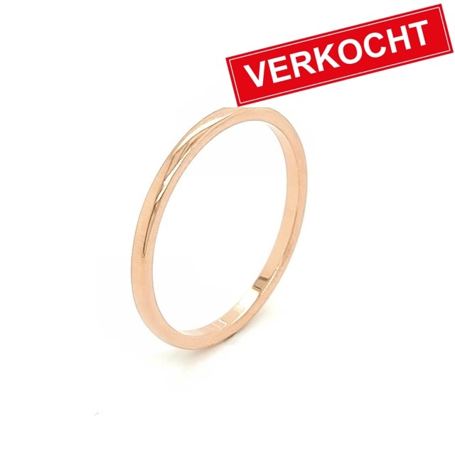 Private Label CvdK Private Label CvdK aanschuif ring in 14 krt. roségoud