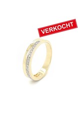 Private Label CvdK Private Label CvdK ring in 14 krt. geelgoud met diamant
