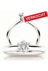 Capolavoro Capolavoro ring in 18 krt. witgoud met diamant