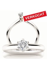 Capolavoro Capolavoro ring in 18 krt. witgoud met diamant