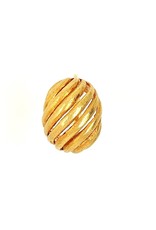 Vintage fantasie ring in 18 krt. geelgoud