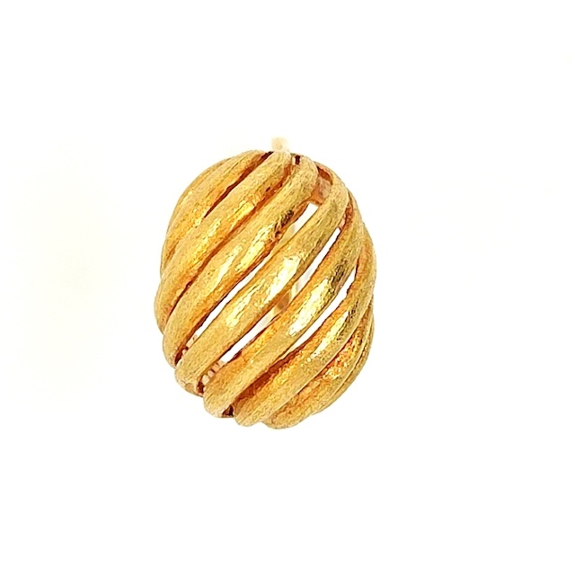 Vintage fantasie ring in 18 krt. geelgoud