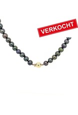 Private Label CvdK Private Label CvdK parelcollier met 14 krt. geelgoud