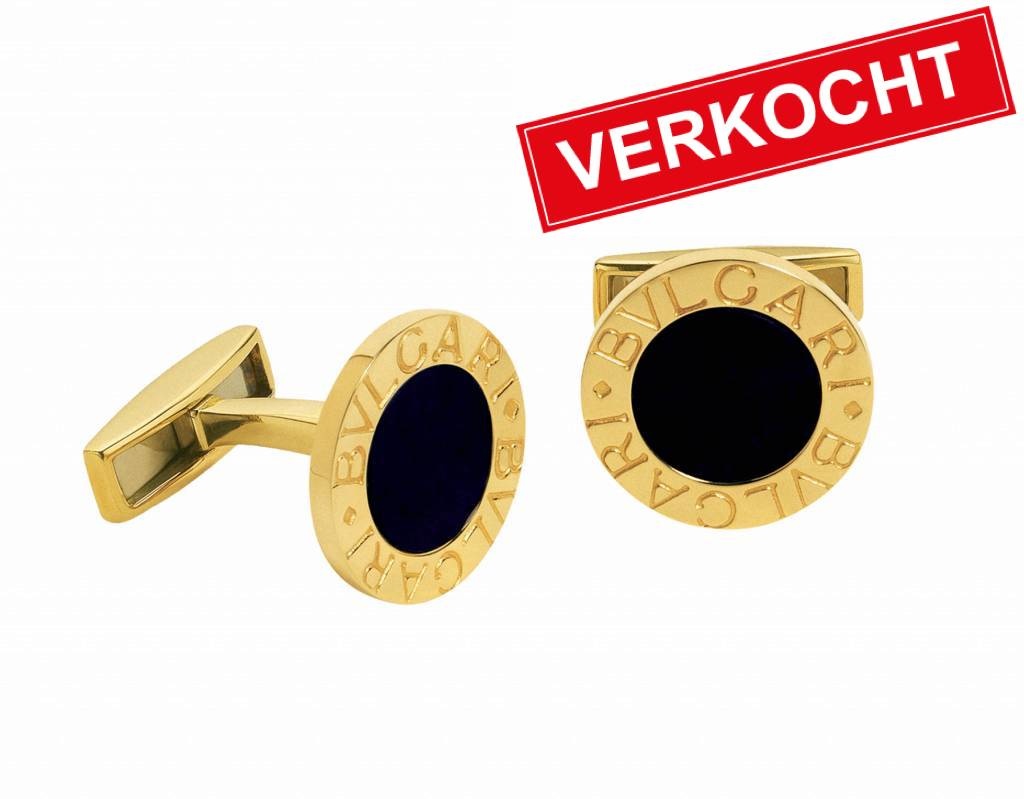 Bulgari manchetknopen met onyx