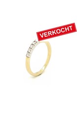 Private Label CvdK Private Label CvdK ring in 14 krt. geelgoud met diamanten
