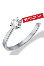 Private Label CvdK Private Label CvdK ring in 14 krt. witgoud met diamant