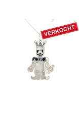 Pomellato Pomellato67 hanger in 925 zilver met een collier