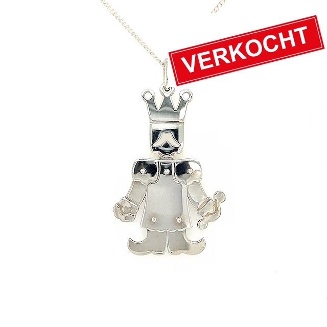 Pomellato Pomellato67 hanger in 925 zilver met een collier