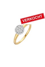 Private Label CvdK Private Label CvdK entourage ring in 14 krt. geelgoud met diamant