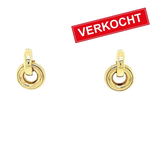 Private Label CvdK Private Label CvdK oorhangers in 14 krt. geelgoud