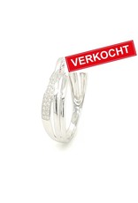 Private Label CvdK Private Label CvdK ring in 18 krt. witgoud met diamant