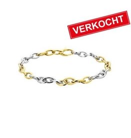 Private Label CvdK 14 kt. bi-color armband navette schakel