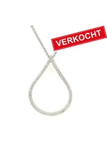 Private Label CvdK Private label CvdK collier in 18 krt. witgoud met witte diamanten