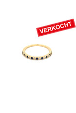 Private Label CvdK Private Label CvdK gouden ring diamant/saffier