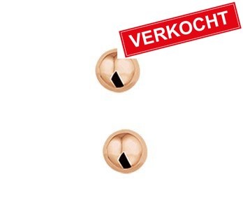 Private Label CvdK Private Label CvdK oorknoppen in 14 krt. roségoud