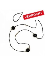 Private Label CvdK Private label CvdK collier met spinel en onyx