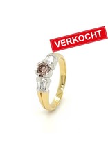 Private Label CvdK Private Label CvdK ring in 18 krt. wit- en geelgoud met diamanten