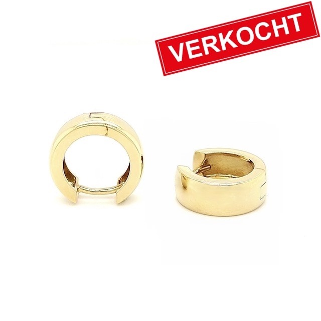 Private Label CvdK Private label CvdK oorringen in 14 krt. geelgoud