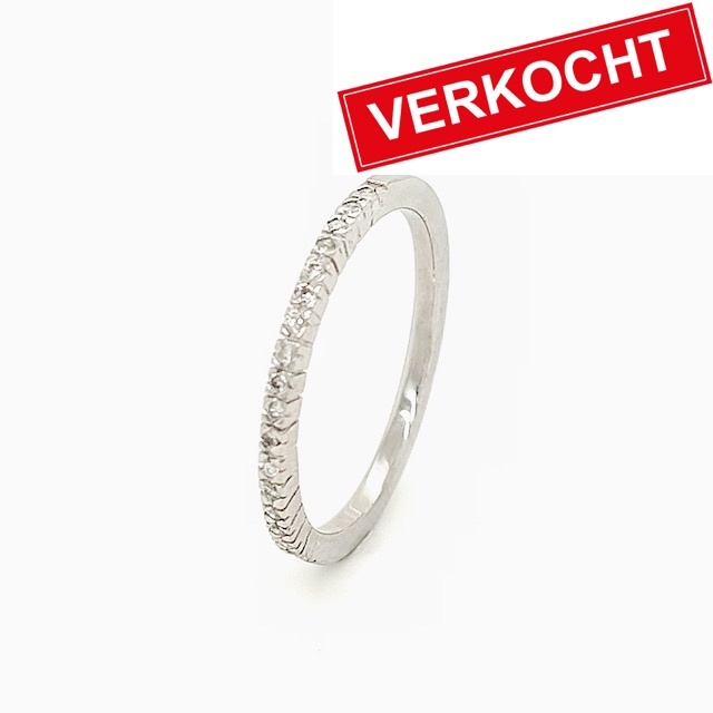 Private Label CvdK Private Label CvdK ring in 14 krt. witgoud met diamanten