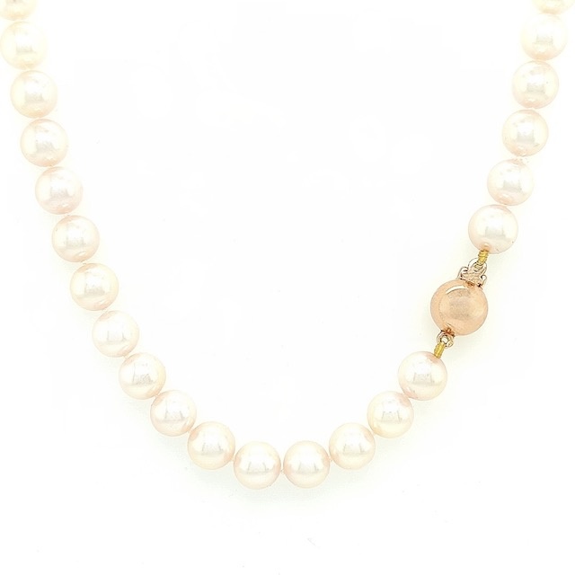 Private Label CvdK Private Label CvdK Akoya parelcollier met 14 krt. roségoud