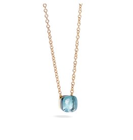 Pomellato Pomellato Nudo Petit collier met sky blue topaas