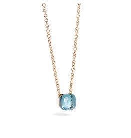 Pomellato Pomellato Nudo Petit collier met sky blue topaas