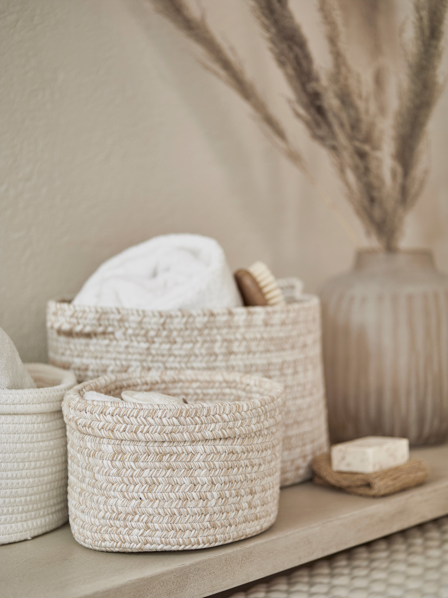 Aquanova RENA storage basket Birch medium