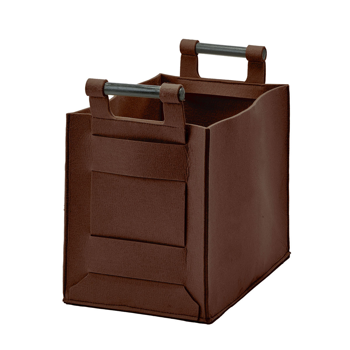Storage basket LUZ color Maroon-461 (brown)