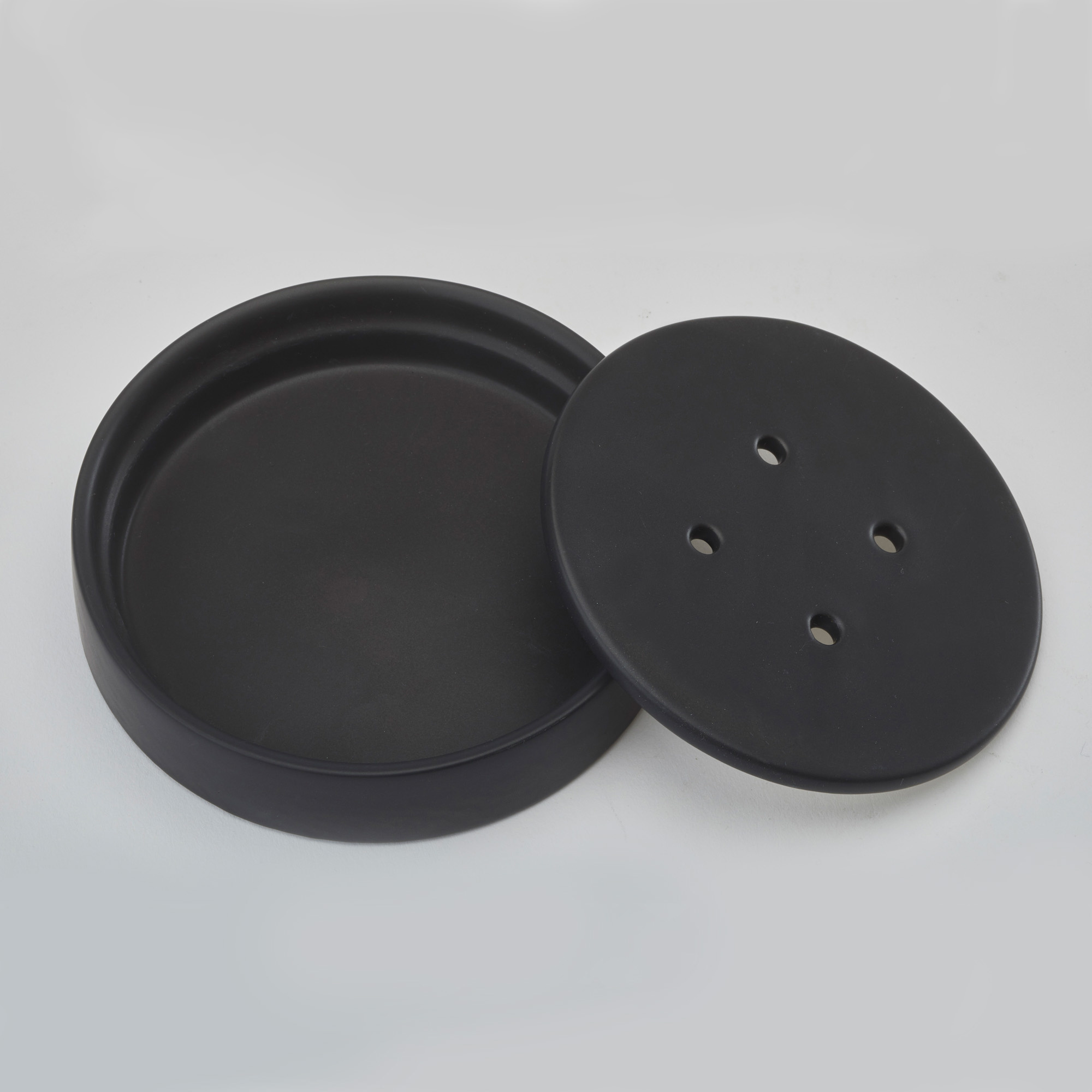 Zeepschaal FORTE kleur Black (FORSDI-09)