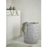 Laundry basket AMY color Silver Gray-95 (gray)