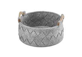 Storage basket AMY Silver Gray-95 (Small)