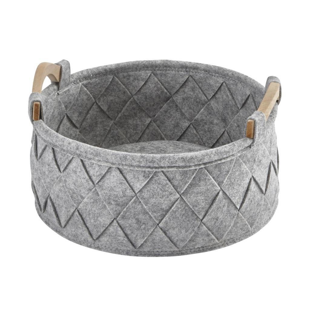 Aufbewahrungskorb AMY Farbe Silver Grey-95 (grau) klein