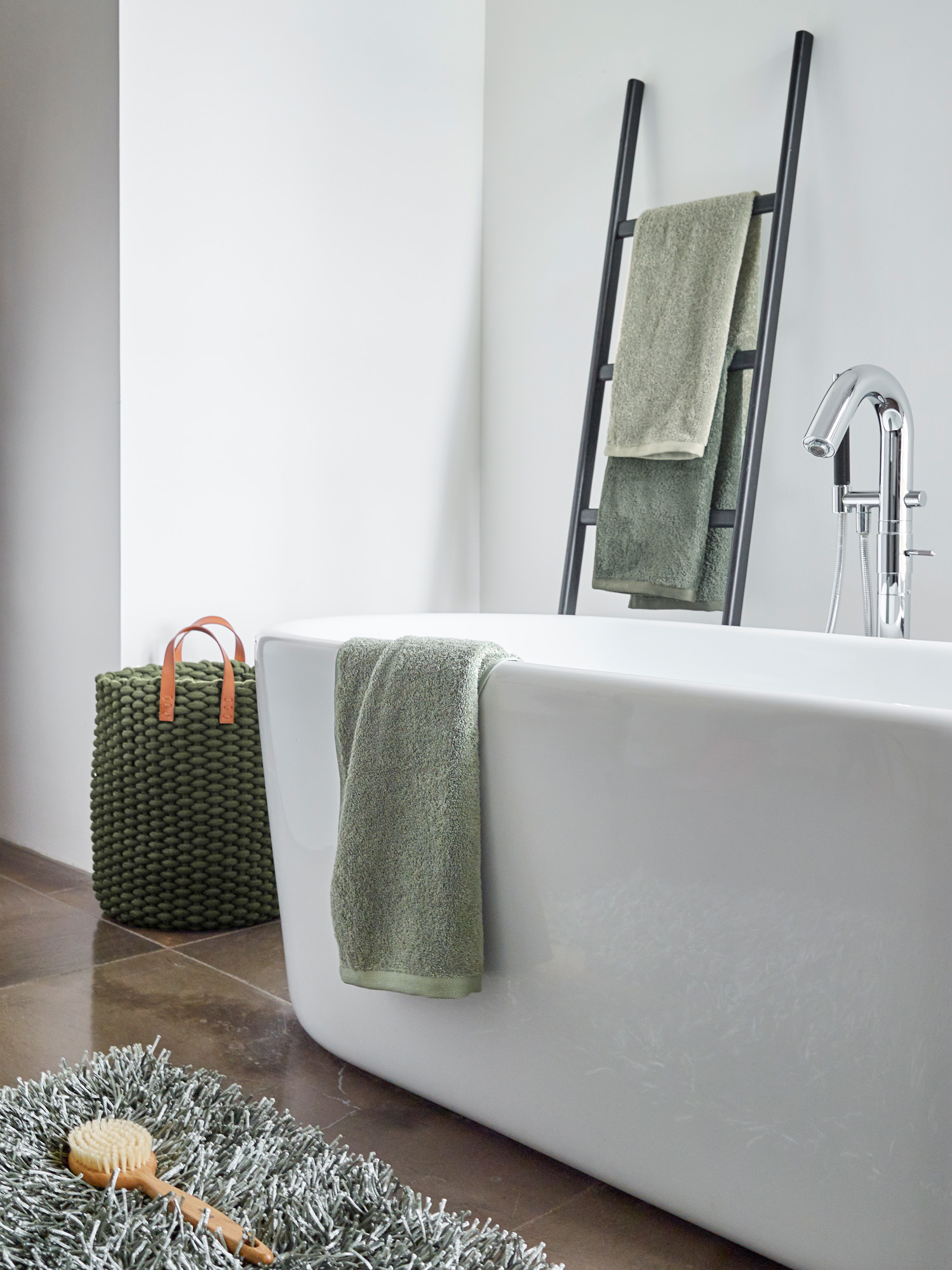 Towel LONDON Thyme-293 (LONTW-293), light green