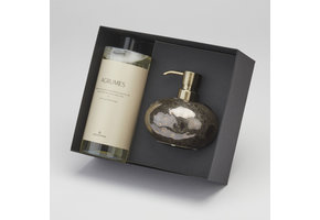 Giftbox Ugo zeepdispenser Vintage Bronze & Paris zeep Agrumes