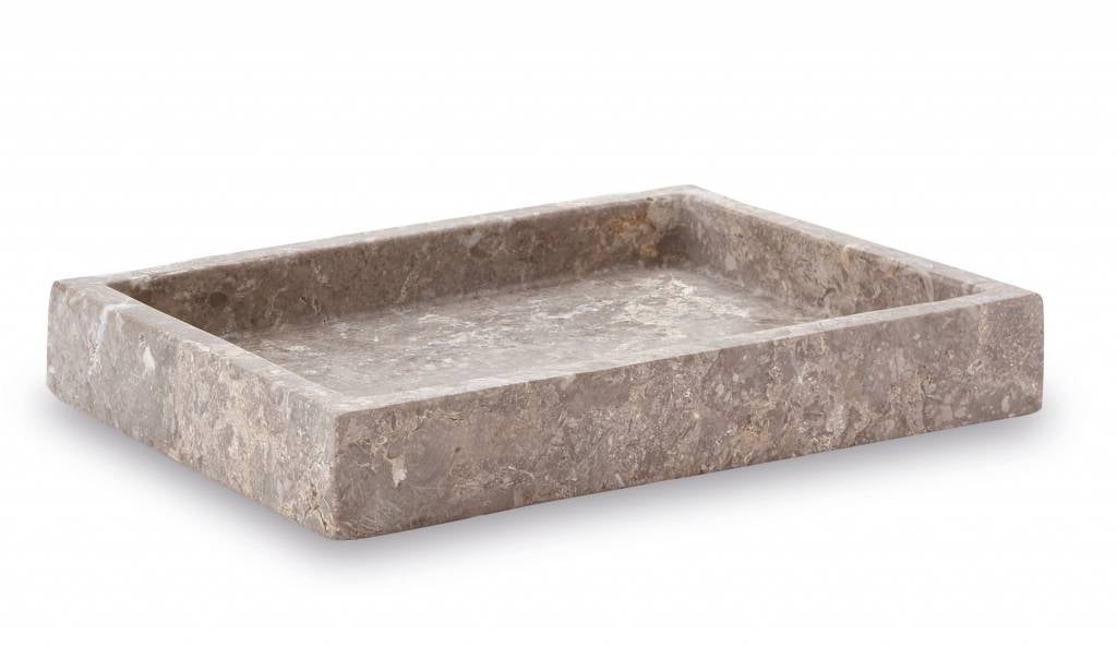 Quadratisches Tablett / Schüssel CONOR Farbe Greige, (grau / beige)