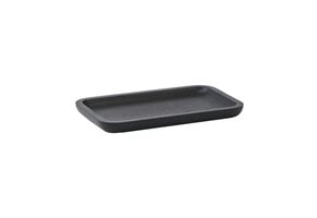 Cole rechteckiges Tablett, Schwarz