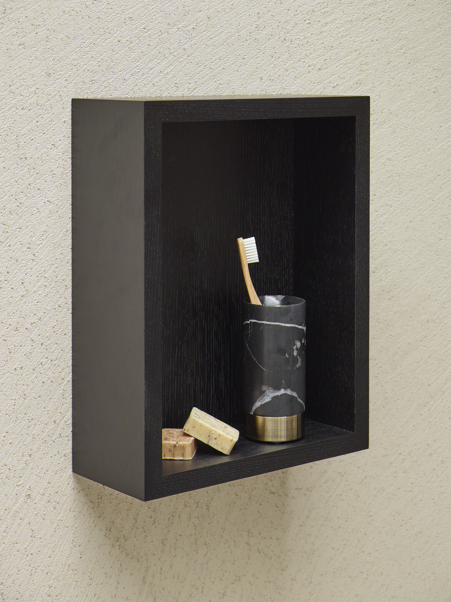 Aquanova COLE wandplank kubus Black