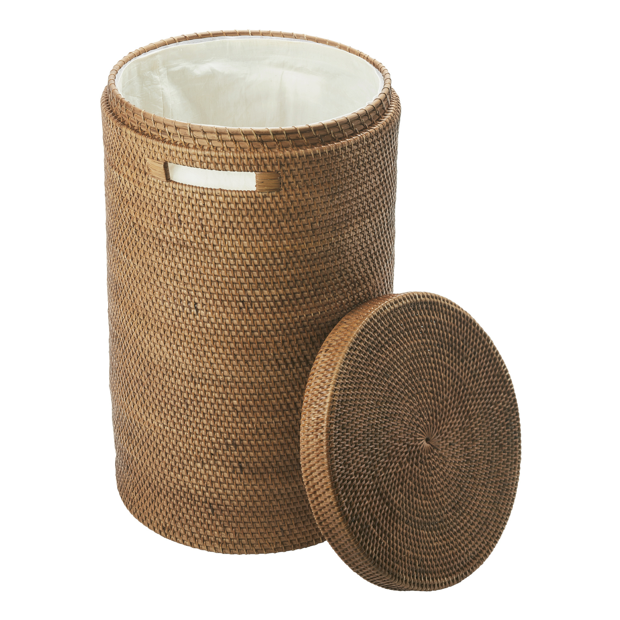 Wasmand met deksel CINO kleur Ginger (bruin)