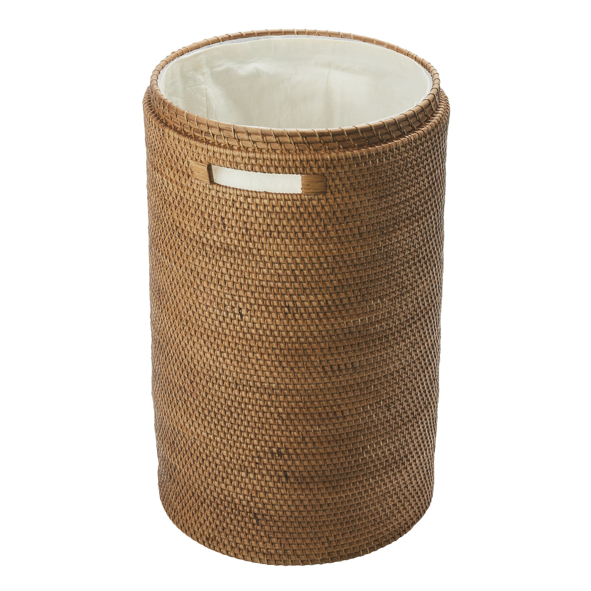 Wasmand met deksel CINO kleur Ginger (bruin)